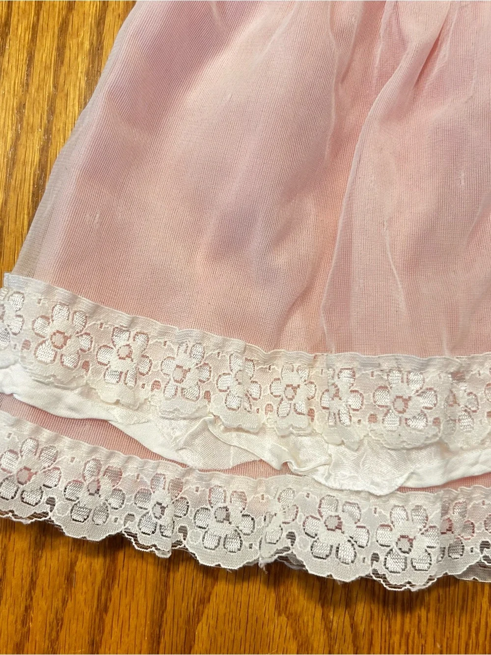 Vintage Stevex UK Infant Pink Lace Dress 6-12 Mos